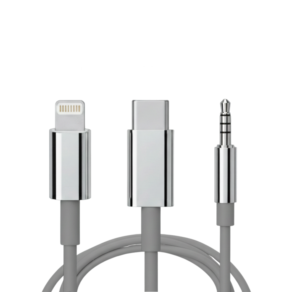 Lightning, USB-C, 3,5 mm